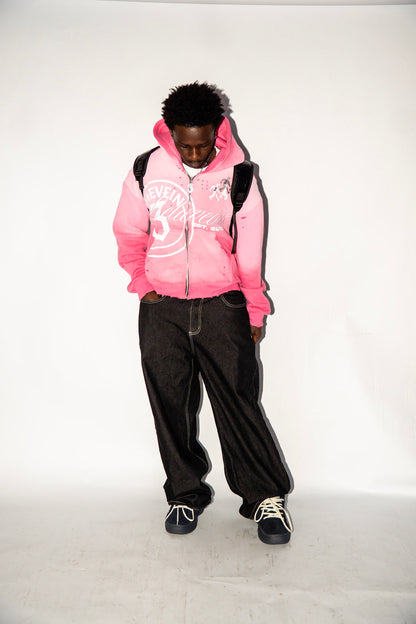 “Worn Love” Zip Up
